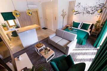 Фото номера Семейный номер-студио Лоджи Domki Osada Bacówka Radawa &amp; SPA г. Радава 12